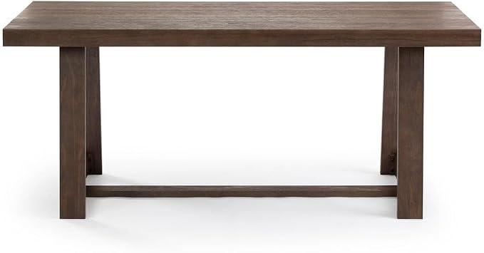Plank+Beam 72 Inch Farmhouse Dining Table, Solid Wood Rustic Kitchen Table - Image 5