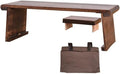Rustic Side Table Wooden Floor Table by Unknown