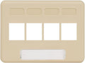 ICC 4-Port Modular Furniture Faceplate by ICC