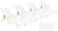 Patio Chaise Lounge Chair Set of 4, Oversize Lounge Chairs by Serique