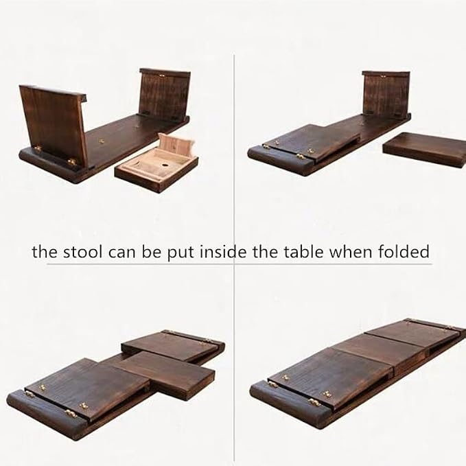 LUNIZ Nightstand Sofa Table Wooden Floor Table - Image 3