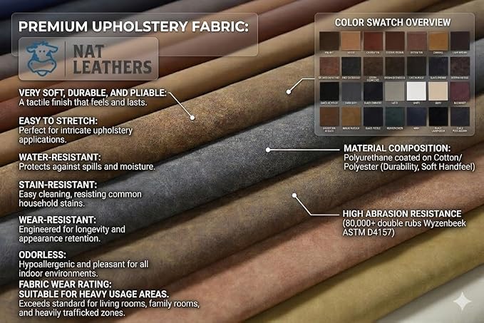 NAT Leathers, Blonde Distress Soft Faux Vegan Leather PU {Peta Approved Vegan} - Image 4