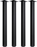LCSDLHLSY 30 inch Adjustable Square Metal Table Legs, DIY Furniture Legs by LCSDLHLSY
