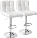 Homall Bar Stools Modern PU Leather Adjustable Swivel Barstools, Armless by Homall