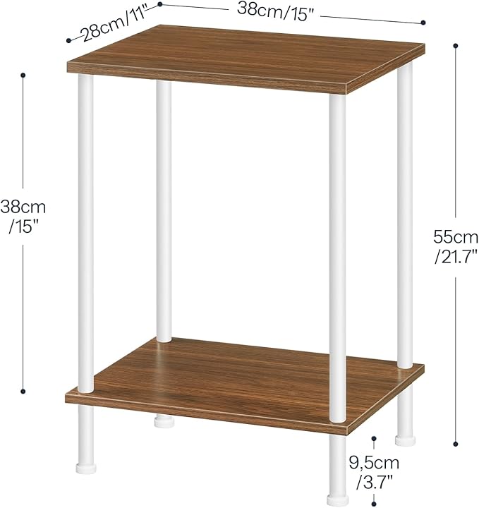 HOOBRO End Tables Set of 2, Small Side Table, Nightstand - Image 3