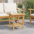 Natural Bamboo Fiber Coffee Table Square Modern Eco-Friendly Furniture by ZQQLVOO