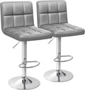Homall Bar Stools Modern PU Leather Adjustable Swivel Barstools, Armless by Homall
