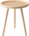 Small Rattan Side Table, Round Side Table by HuiDao
