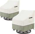 Outdoor Swivel Lounge Chair Cover 2 Pack, Waterproof Heavy Duty Outdoor Chair by LSongSKY