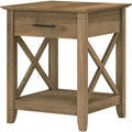 Bush Home End Table with Drawer, Nightstand with Storage, Living Room and by BushHome