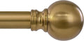 Warm Gold Curtain Rods for Windows 72 to144 Inch Brass Extra Long Heavy Duty by Unknown
