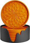 ME.FAN Silicone Coasters with Holder, Drinking Coasters by MEFAN