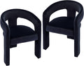 VESCASA Velvet Barrel Dining Chair by VESCASA