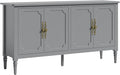 FansaFurn Sideboard with 4 Doors, Mid-Century Console Table with Adjustable by FansaFurn