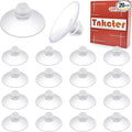 20-Pack Transparent Anti-Collision Suction Cups, 30mm/0.7" Mark-Free Design by Brandflagship