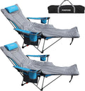 Reclining Camping Chair with Removable Footrest Lounge Chair with Headrest by POEPORE__LOOKGOODFEELGOOD