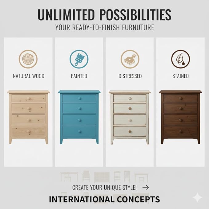 International Concepts Shaker Bookcase 72-Inch Tall, Solid Parawood, 5-Shelf - Image 11