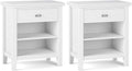 SIMPLIHOME Artisan Solid Wood 24 inch Wide Transitional-Style Bedside by SimpliHome