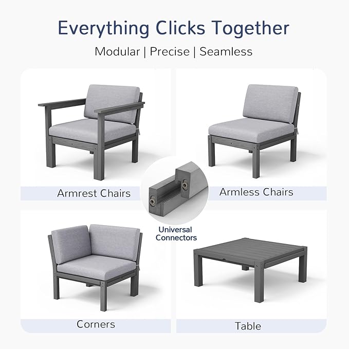 Stoog Modular Armless Chair - Image 4