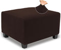 NeColorLife Stretch Ottoman Cover Square Oversized Soft Knitted Jacquard Thick by NeColorLife