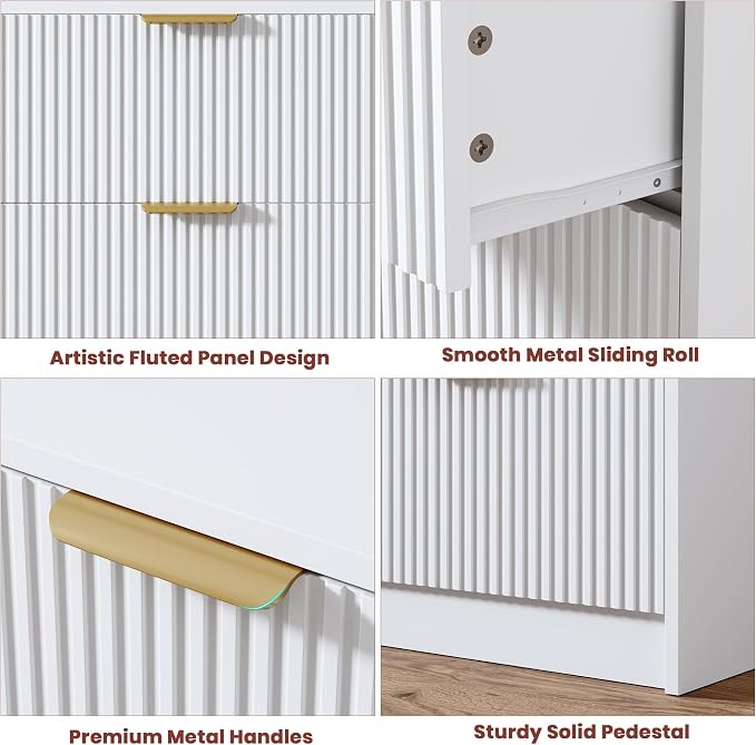 Garvee 3 Drawer Dresser for Bedroom - Image 4