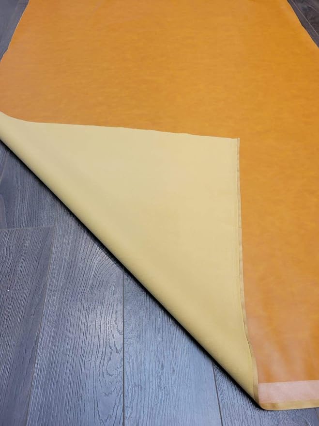 Caramel Light Tan Soft Faux Vegan PU Leather Sheet Fabric by The Yard Synthetic - Image 8