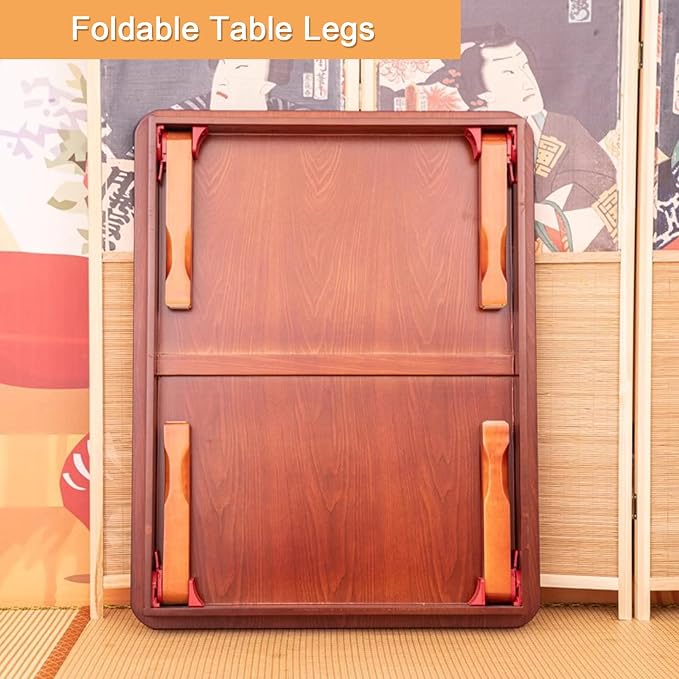 Low Coffee Table Japanese Style Solid Wood Floor Table - Image 5