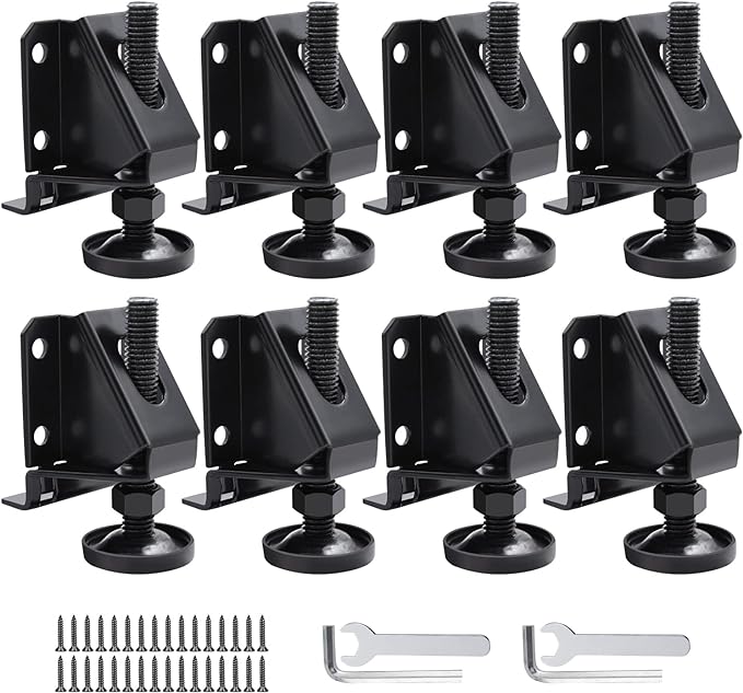 DkOvn 8 Pack Heavy Duty Furniture Leg Levelers, Leveling Feet by DkOvn