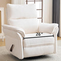 Oversized Recliner Chair, Chenille Glider Rocking Nursery Chair by Rhevoy