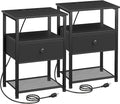 LOAKEKEL Night Stand Set 2, Nightstand by LOAKEKEL
