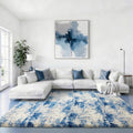Ophanie 6x9 Blue and Gray Area Rugs by Ophanie