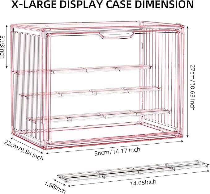 Colorful Figure Display Case for Collectibles 4 Layer Hobby Figurine Display - Image 7