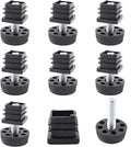 8Pcs Adjustable Leveling Feet, Square Insert Kit, Furniture Glide Leveler by Unknown