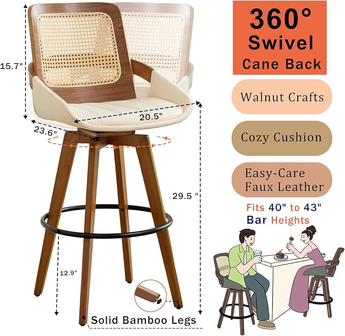 Bar Height Bar Stools Set of 2 - Image 2
