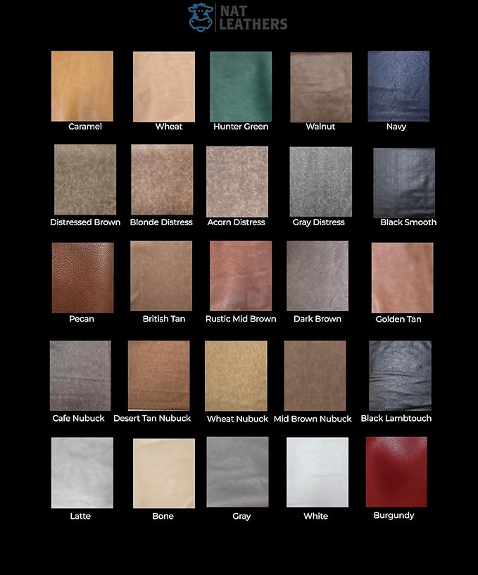 NAT Leathers White Soft Faux Leather Fabric Sheet PU Sold by The Yard Synthetic - Image 3