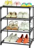 HITHIM 4-Tier Small Shoe Racks, Narrow Shoe Rack by HITHIM
