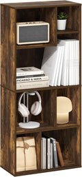 Furinno DALY Book Shelf, 7-Cube Bookshelf, Cube Storage Organizer Bookcase by Furinno-FitsYourSpaceFitsYourBudget