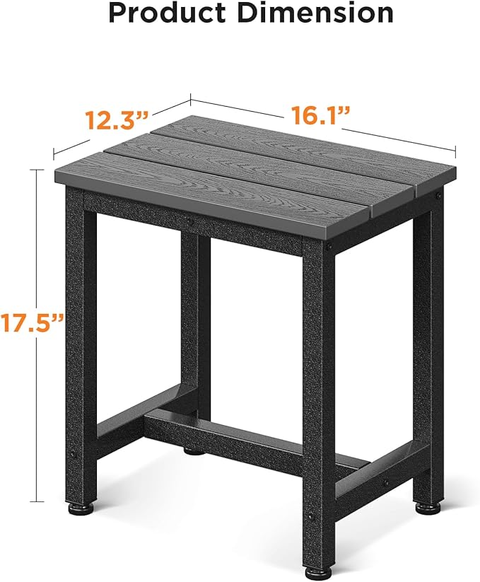ODK Outdoor Side Table, Adirondack Patio End Table - Image 3