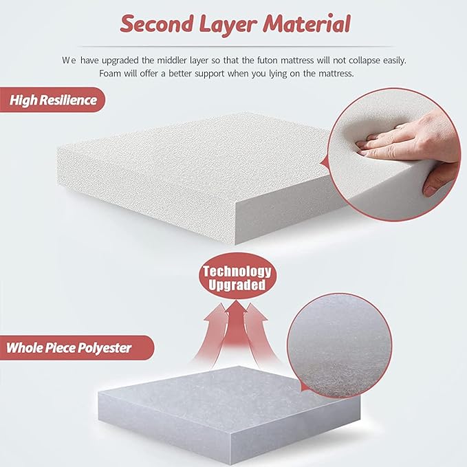 MAXYOYO Bohemian Retro Floor Mattress Vintage Floral Japanese Futon Mattress - Image 7
