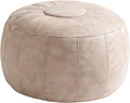 Thgonwid Unstuffed Moroccan Storage Pouf Foot Stool Ottoman Seat Handmade Faux by Thgonwid