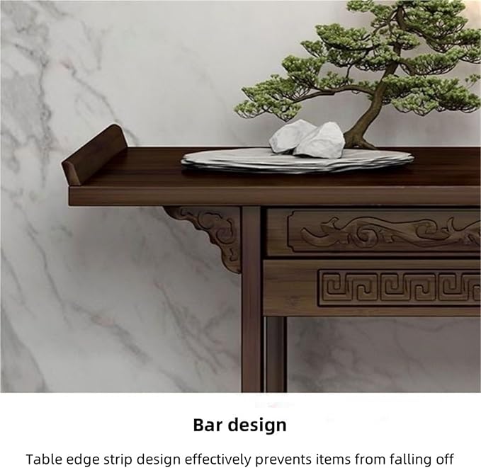 Asian Console Table for Entryway, Hallway or Living Room, Narrow Long Sofa Table - Image 4