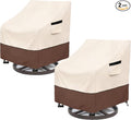 Outdoor Swivel Chair Cover 2 Pack, 100% Waterproof Heavy Duty Patio Chair Covers by LSongSKY