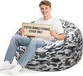 Lukeight Camo Stuffed Animals Storage Bean Bag Chair Cover by Lukeight
