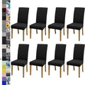 BIETYONE Stretch Dining Chair Covers Set of 8, Soft Removable Washable Kitchen by BIETYONE