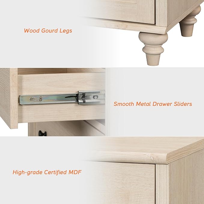 WAMPAT Farmhouse TV Stand for 75 inch TV - Image 7