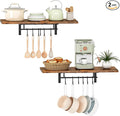 CHOEZON Wall-Mounted Pot Racks, Floating Shelves, Vintage Pot Hangers by Choezon