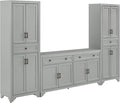 Crosley Furniture Tara 3-Piece Modern Farmhouse Sideboard Buffet Cabinet and by CrosleyFurniture