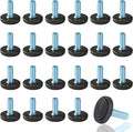 WAFJAMF 24 PCS M8 Thread Adjustable Furniture Levelers Screw in Threaded by WAFJAMF