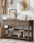 Karl home Console Table with 3 Drawers, Living Room by Karlhome