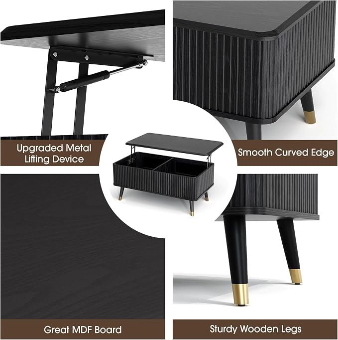 JOINICE Lift Top Coffee Table - Image 4